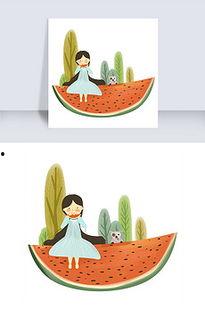 怎样画吃瓜的画,吃瓜画法全解析