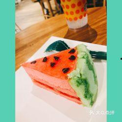 美食吃瓜蛋糕图片高清,高清美食吃瓜蛋糕，视觉与味蕾的双重盛宴