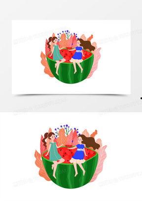 吃瓜人手绘,揭秘夏日消暑神器背后的趣味故事