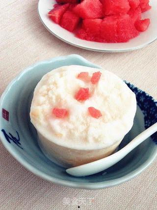 吃货吃哈密瓜奶冰,舌尖上的甜蜜诱惑